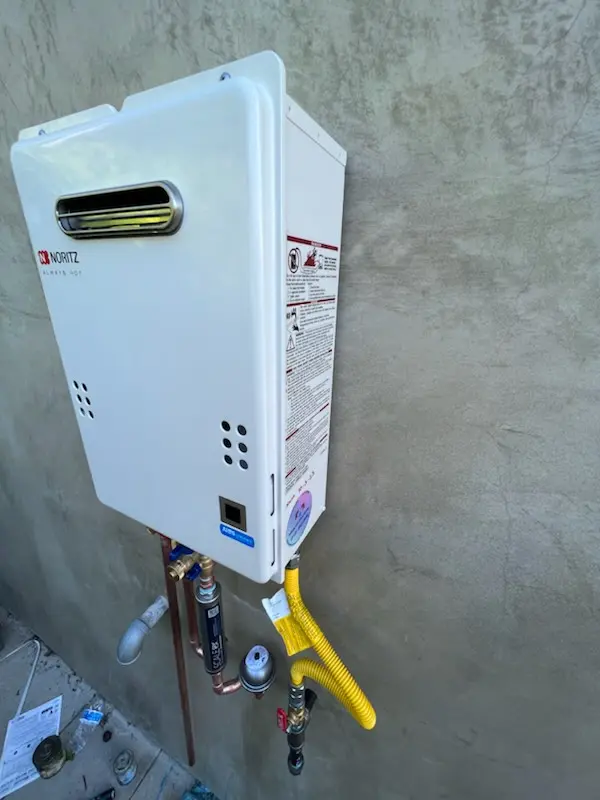 Tankless water heater installation for Willow Oak homes