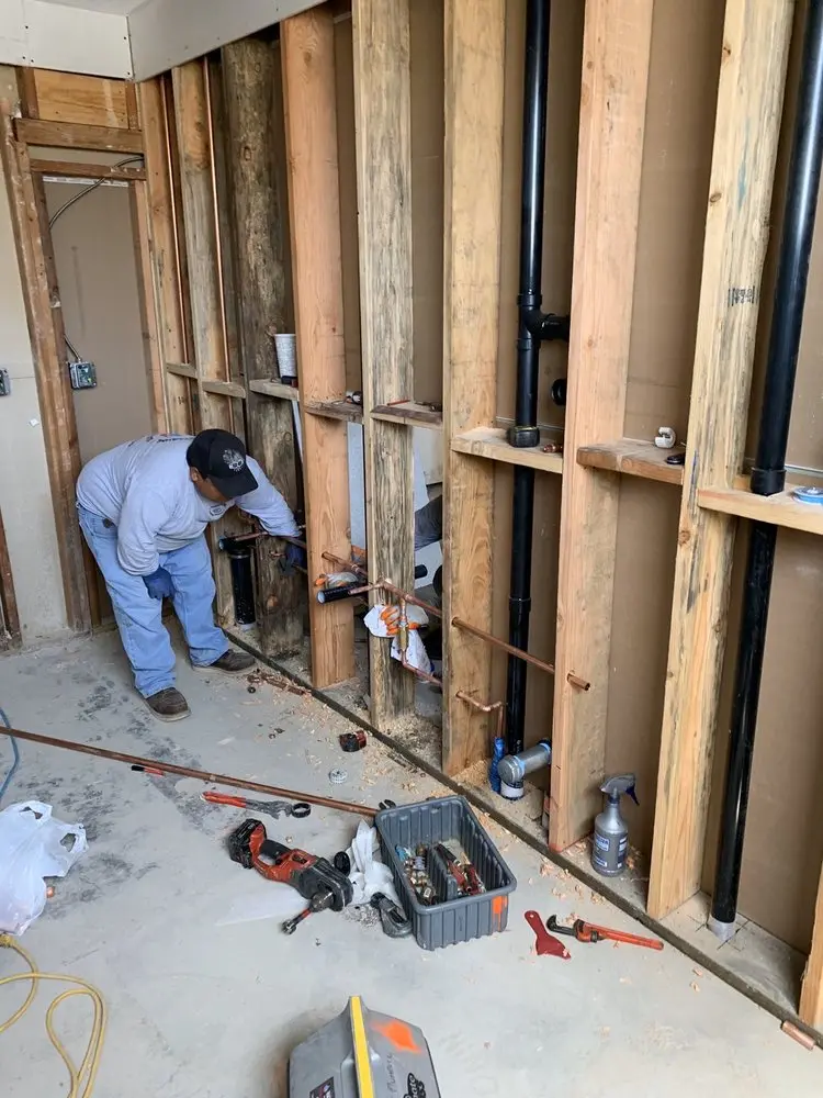 Commercial rough-in plumbing for Water Heater Replacement in Willow Oak